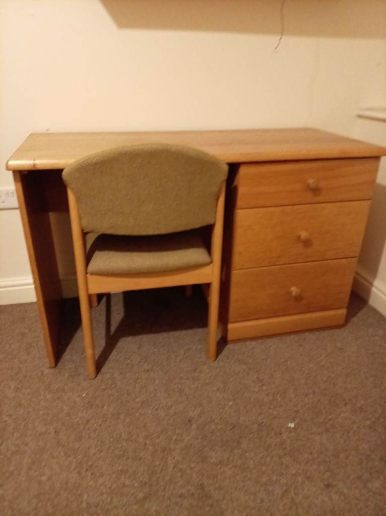 Desk and chair