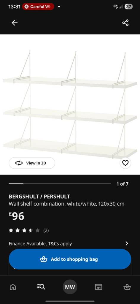 White ikea shelf