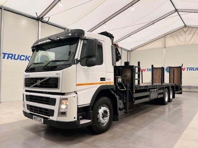 Volvo FM 300 6x2 Flatbed Beavertail Crane Manual 