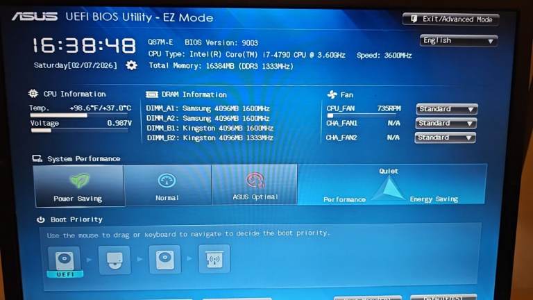 Computer High End CPU Desktop PC i7 4790 3.6GHz 16GB RAM Overclockable NVidia GT730