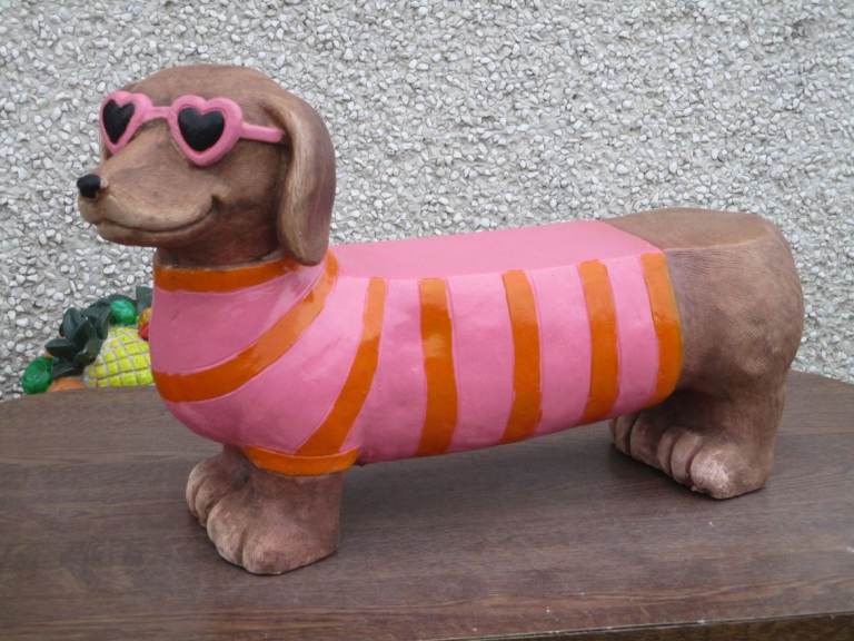 Novelty Dachshund Side Table