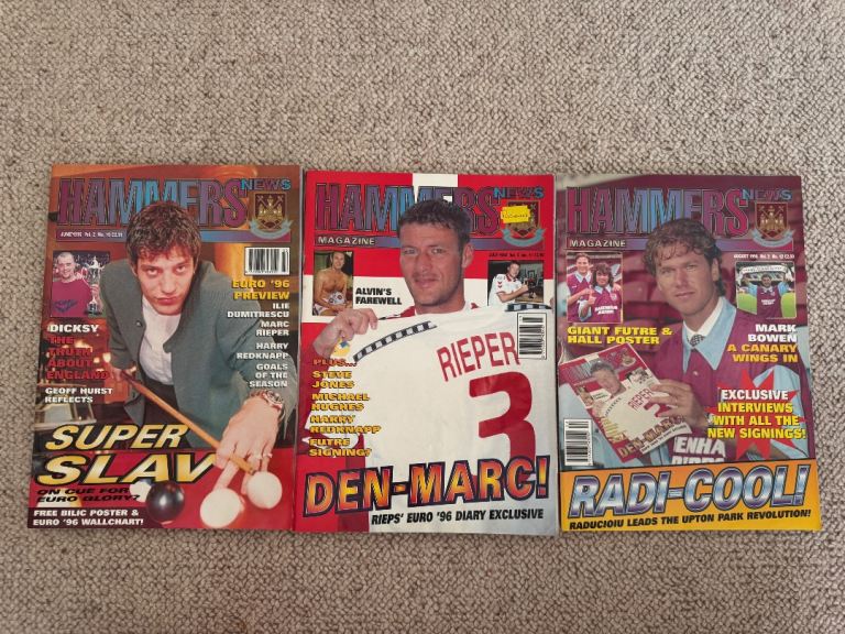 West Ham - Hammers Magazines