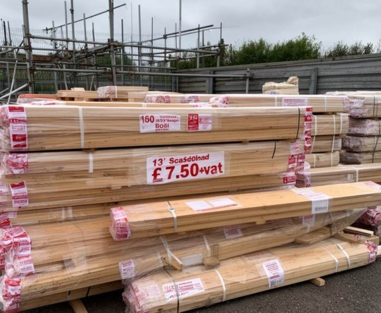 Left over stock of scaffolding supplies