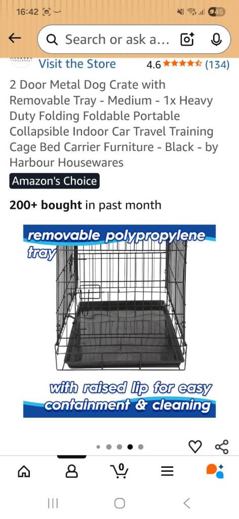 Medium dog crate 
