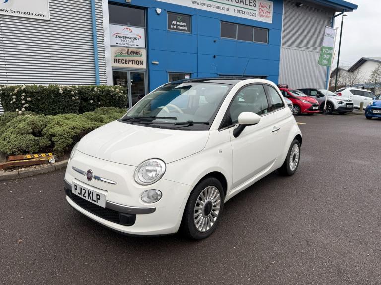 2012 Fiat 500 1.2 Lounge Hatchback 3dr Petrol Manual Euro 5 (s/s) (69 bhp)