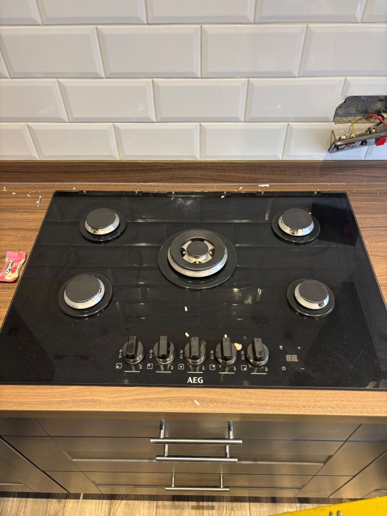 AEG Glass top gas hob 