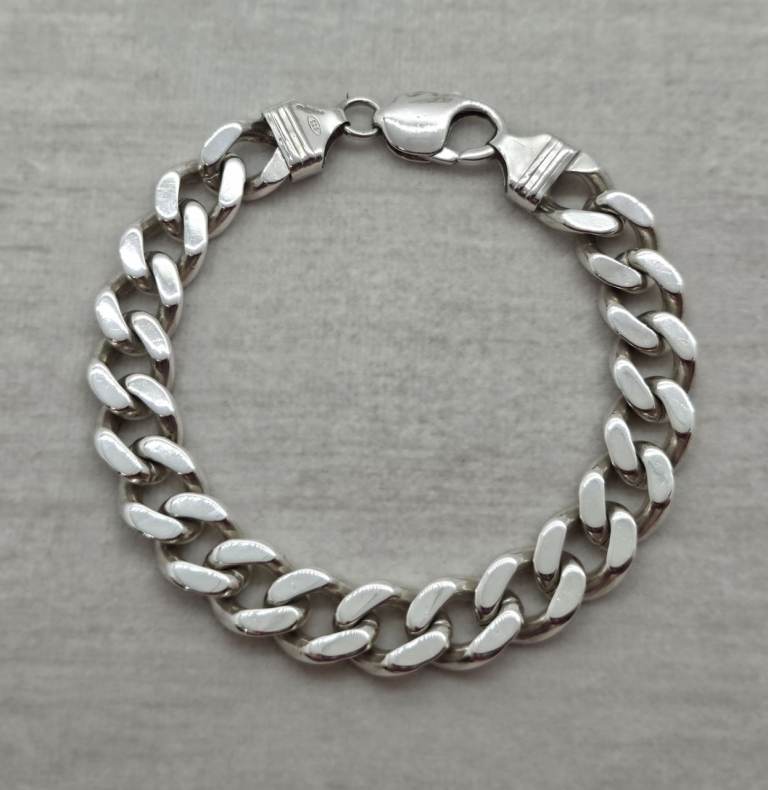 sterling silver curb bracelet 925