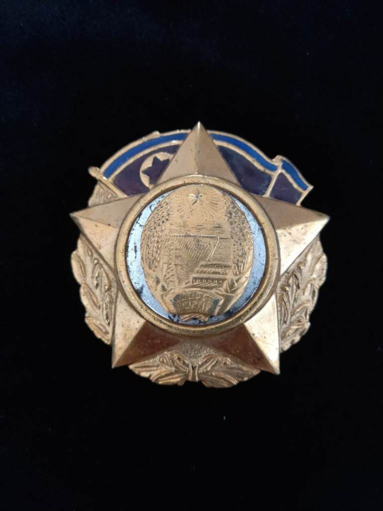 Original DPRK North Korea Founding Commemorative Order Medal Cold War Militaria Enamel Badge