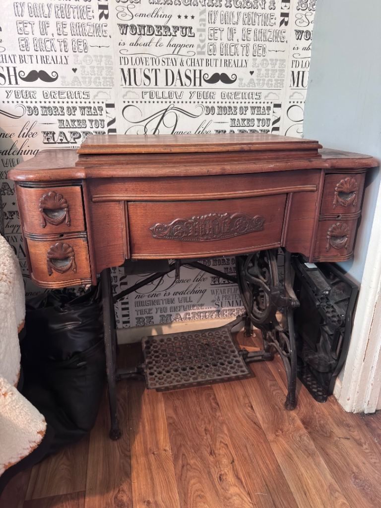 Singer sewing machine cupboard 