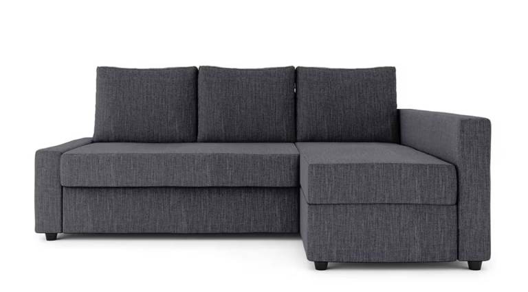 IKEA Grey Corner Sofa Bed with Storage – Manual & Parts Included
