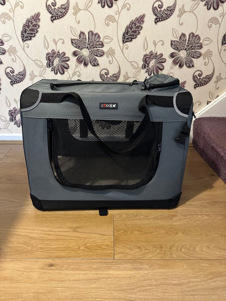 CADOCA Pet Carrier SMALL Fabric Dog Cat Rabbit Transport Cage