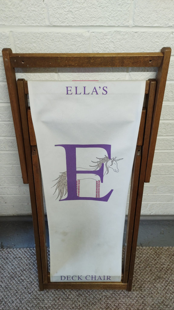 Kids Folding Wooden Deck Chair - Garden Furniture