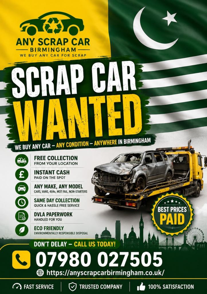 Scrap My Car Birmingham | Scrap Cars Wanted