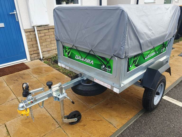 Daxara 127 Trailer with high frame and cover 