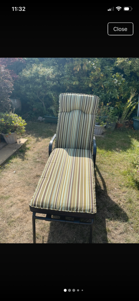 Heavy duty Metal Sun Lounger 