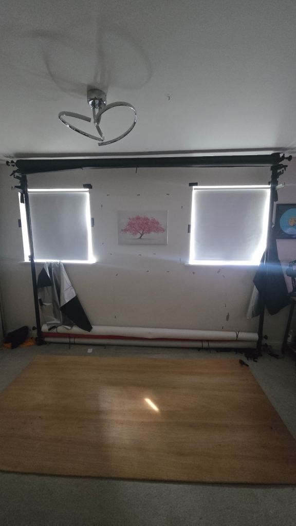 Pixapro Photography Stsnd hooks drive shafts and 4 seamless backdrops 
