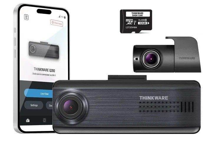 Thinkware Q200 Front & Rear Dash Cam Inc hardwiring & fitting