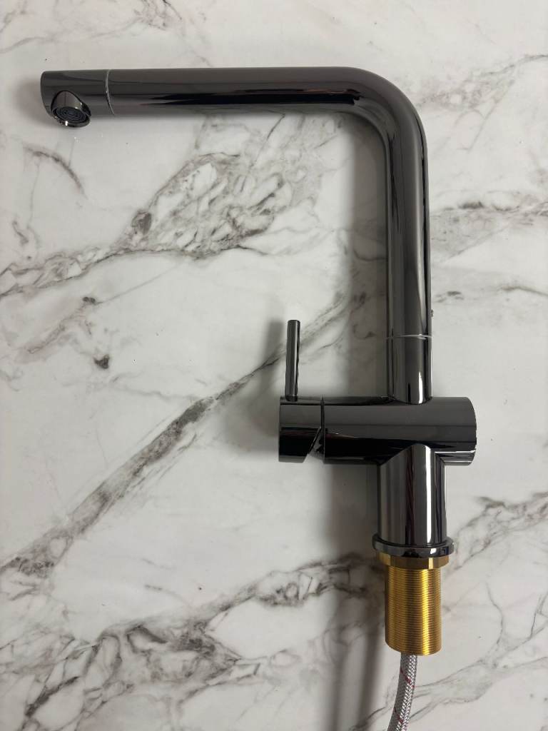 Franke L Spout Kitchen Tap – Gunmetal 