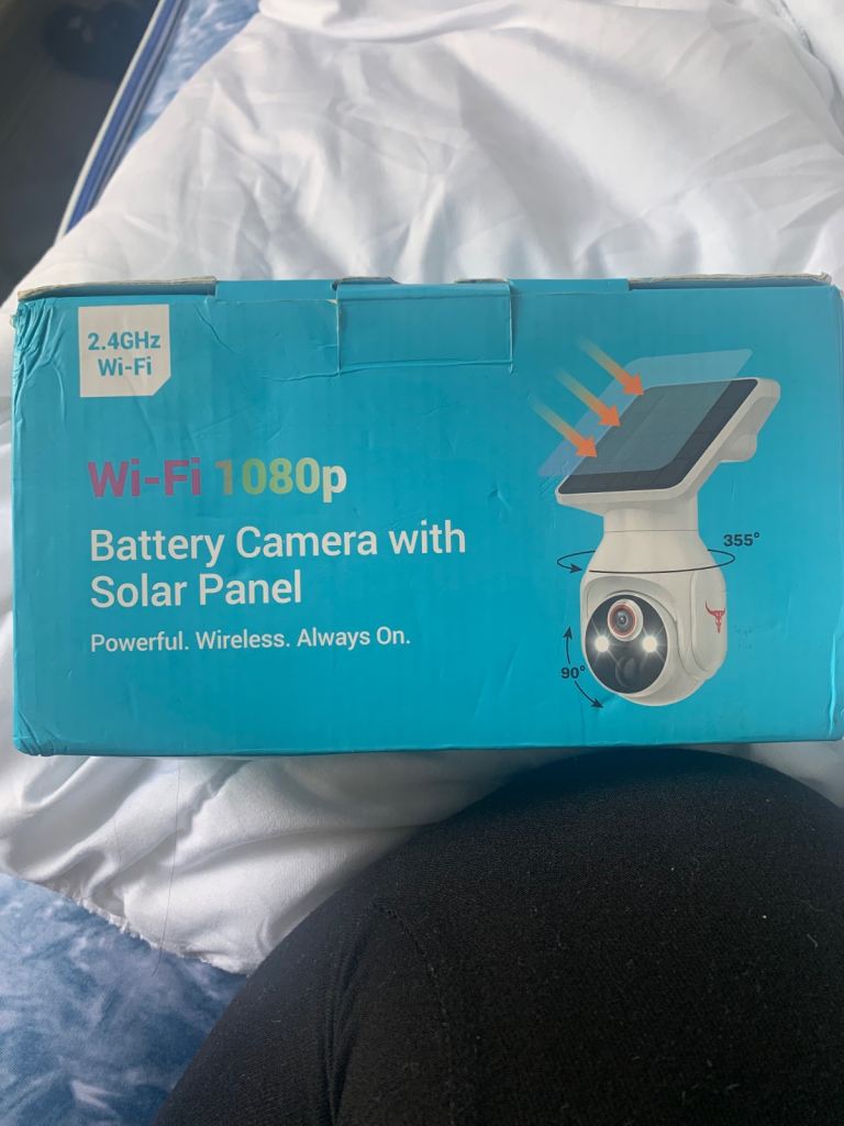 New Wi-Fi 1080p Battery Camera with Solar Panel