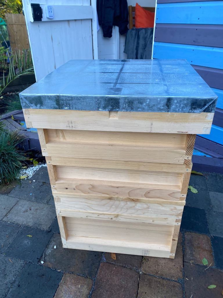 Beehive complete with summer & winter bee keepers suits
