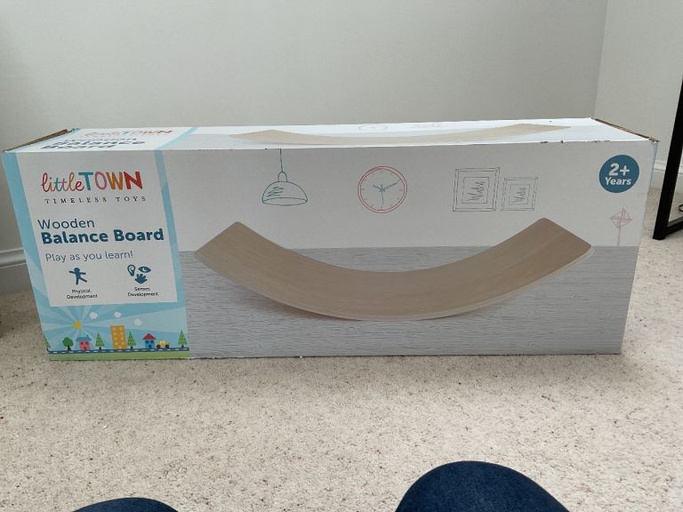 Little Town Wooden Balance Board - New in Box
