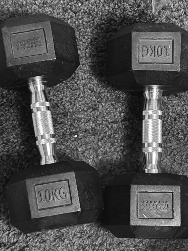 image for Two 10kg dumbbells quick collection 
