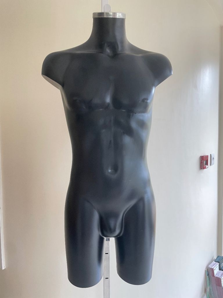 Male mannequin torso and stand 