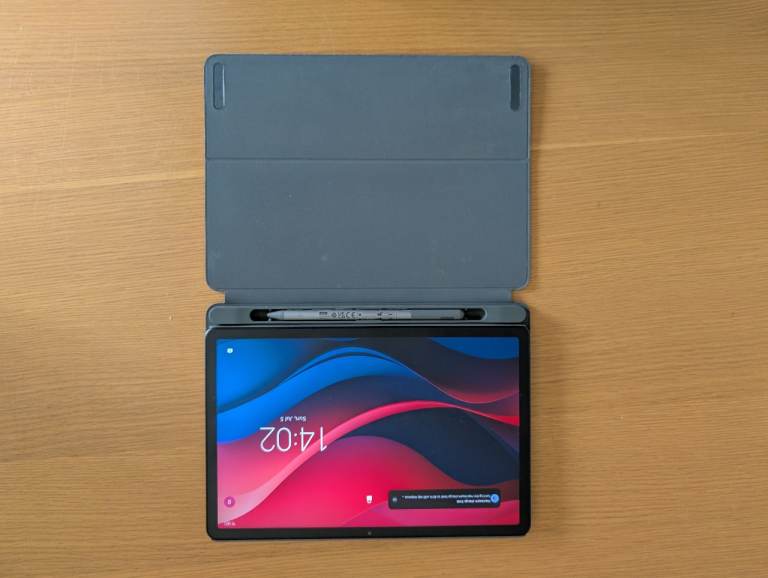Lenovo Tab M11 Tablet with Grey Folio Case and Stylus Pen