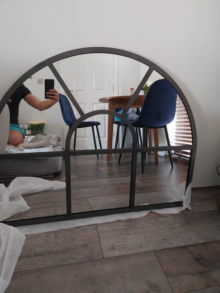 Imoma Iron Overmantle Arch Mirror nkuku