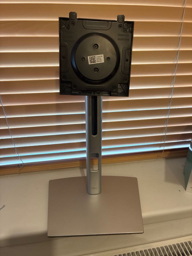 Dell Monitor Stand – Silver with Black VESA Mount