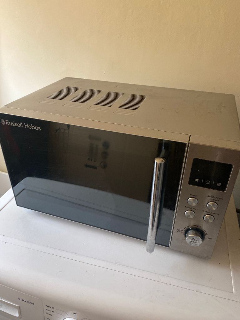 Russell Hobbs Microwave Oven – Silver, Good Condition