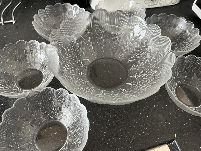 Glass Serving Dish Set - Used, Excellent Condition