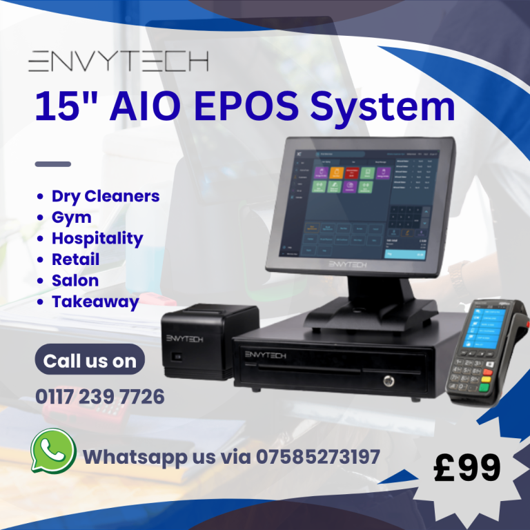  Full All in One EPOS System for Retail,Hospitality,Salons and Takeaways