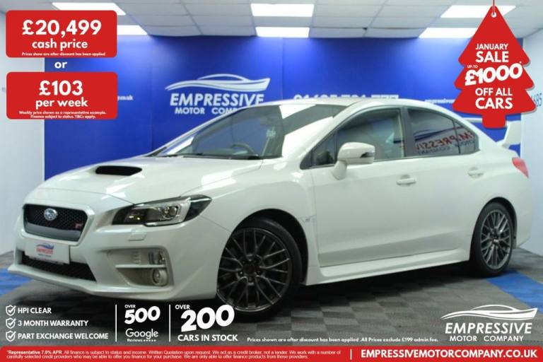 2015 W SUBARU WRX STI 2.5T TYPE UK SALOON 4DR PETROL MANUAL 4WD EURO 6 (300 PS)