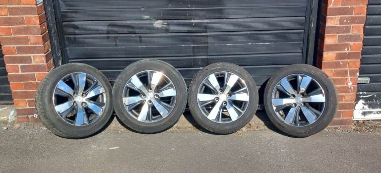 Peugeot 2008 16 inch 4 Stud Alloys with tyres 