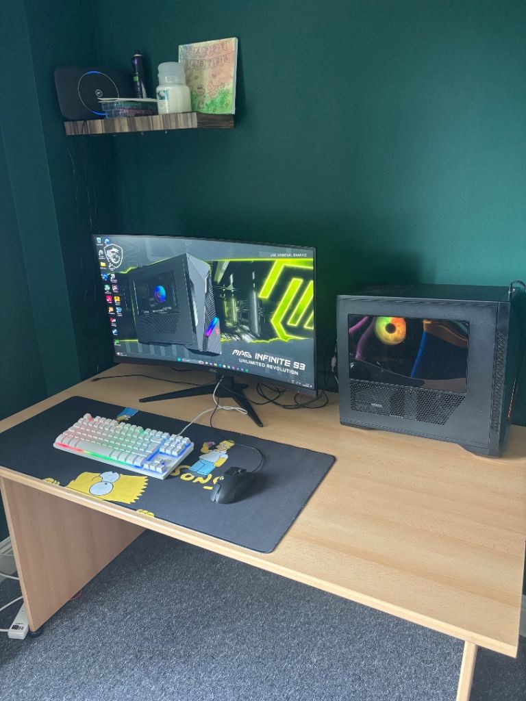 Gaming pc and monitor 