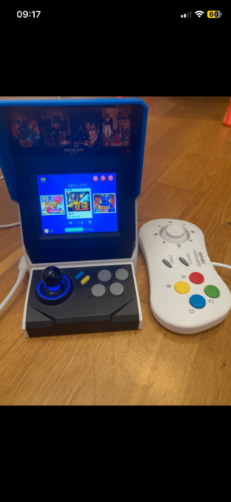 Neo Geo Mini Arcade Console with Controller – Good Condition
