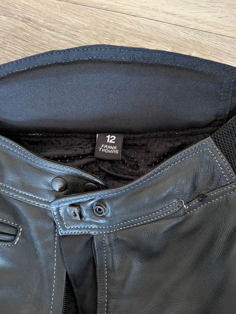 Ladies leather bike trousers 