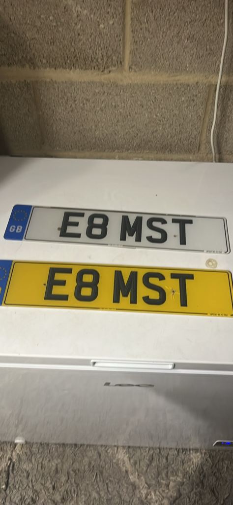 Personal number plate 