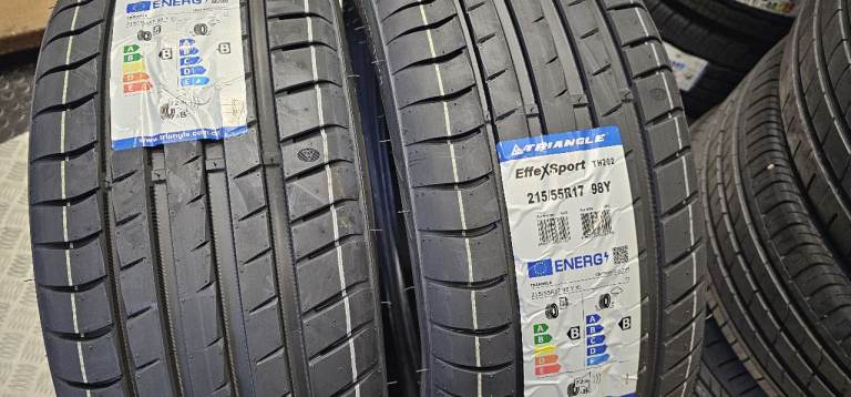 215 55 17   2 x NEW!! tyres Triangle Effe X Sport TH202 All Seasons