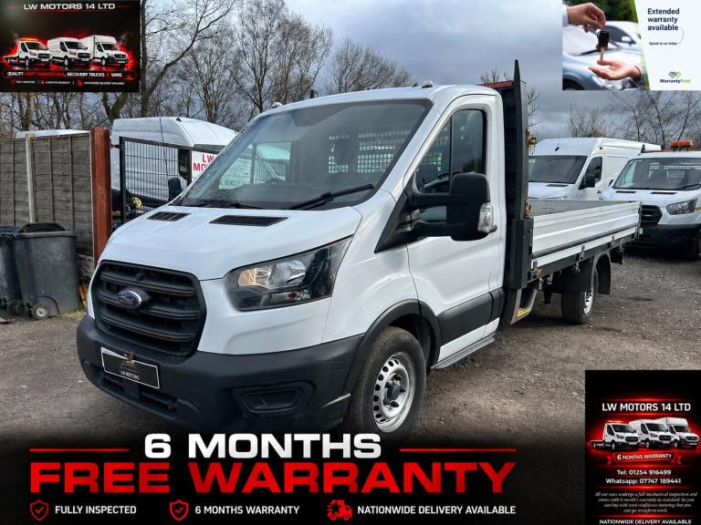 FORD TRANSIT 2.0 ECOBLUE 130BHP L4H1 LWB 14FT ALLOY DROPSIDER 2022 22 REG