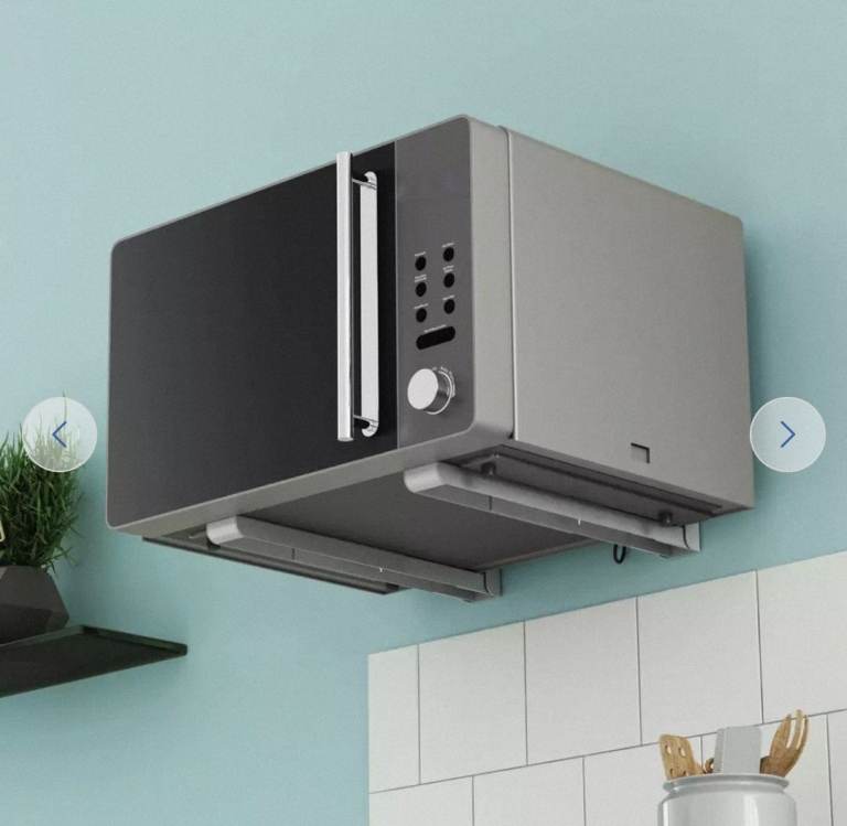 Universal Microwave Wall Brackets Grey