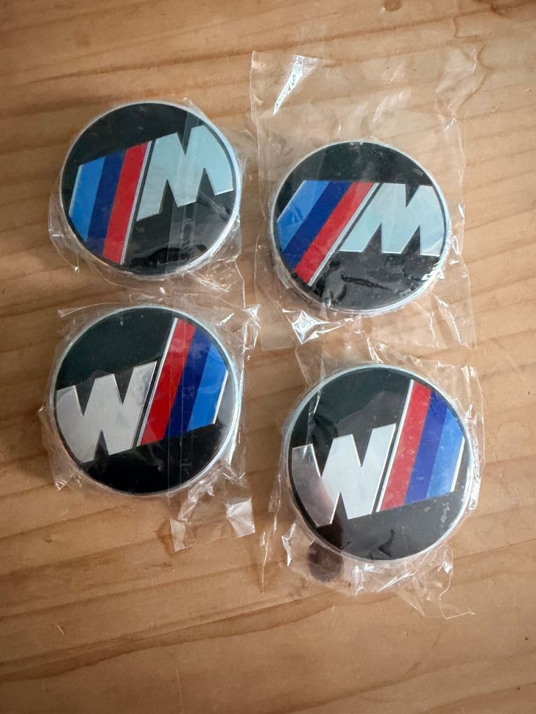BMW M Sport 68mm Wheel Centre Caps Badge Logo Set of 4 – Alloy Wheel Hub Caps
