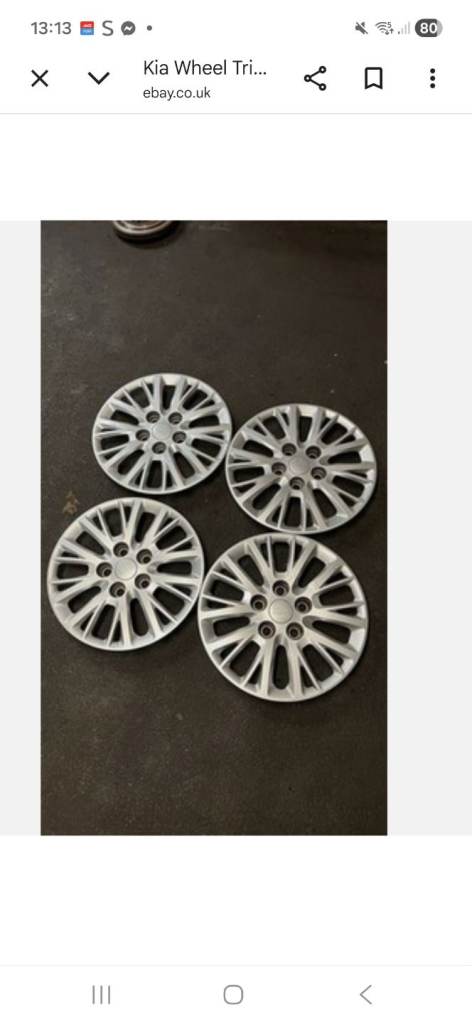 Kia wheel trims 