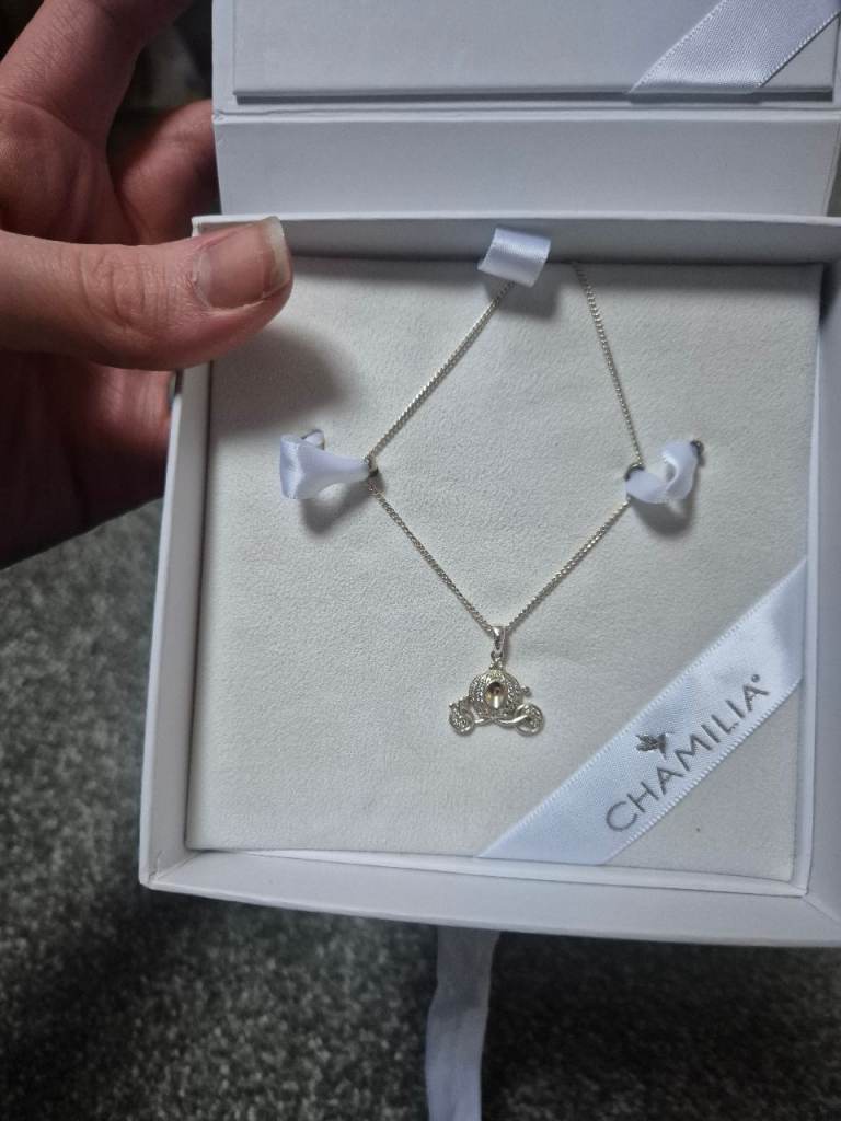 image for Disney Chamilia cinderella diamond necklace