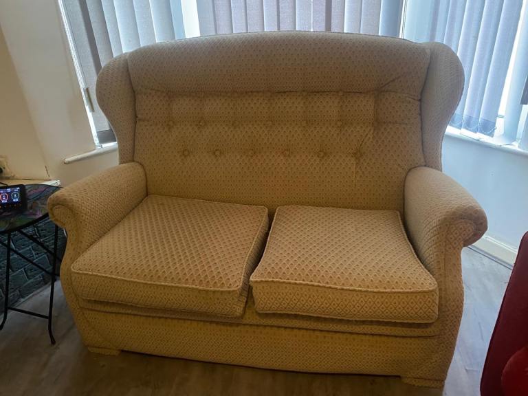 White- cream sofa