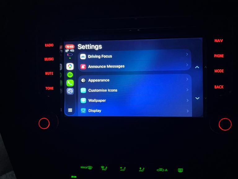 Skoda Vw vag stereo head unit 