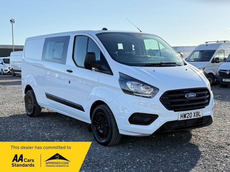 2020 Ford Transit Custom 2.0 EcoBlue 130ps Low Roof D/Cab Leader Van PANEL VAN DIESEL Manual