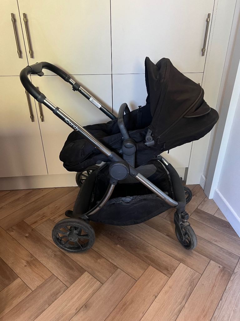 iCandy Lime Pushchair and Carrycot Bundle in Black (used)
