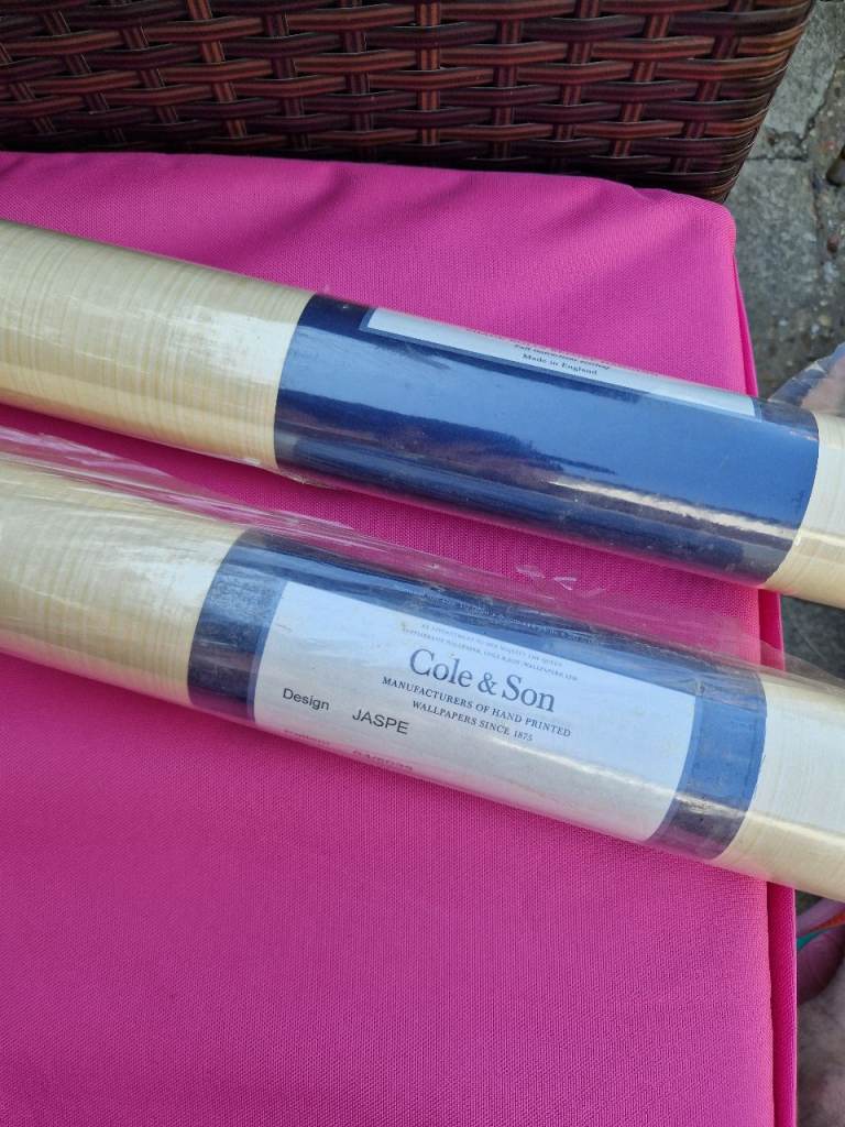 Two brand new rolls of Cole & Son 'Jaspe' wallpaper RRP £240